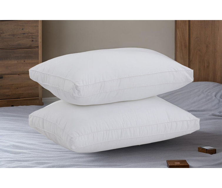 Plush bed pillows best sale